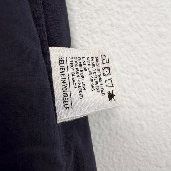 NWT Bridge & Burn Navy Polka Dot Skirt Size Small Linen Cotton Blend - Picture 9 of 13